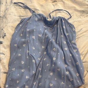 Abercrombie Kids Blue Relaxed Tie Front Camisole